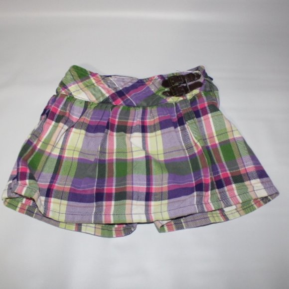 Girls Gymboree Plaid Shirt pants/Pink tank top - Picture 3 of 13